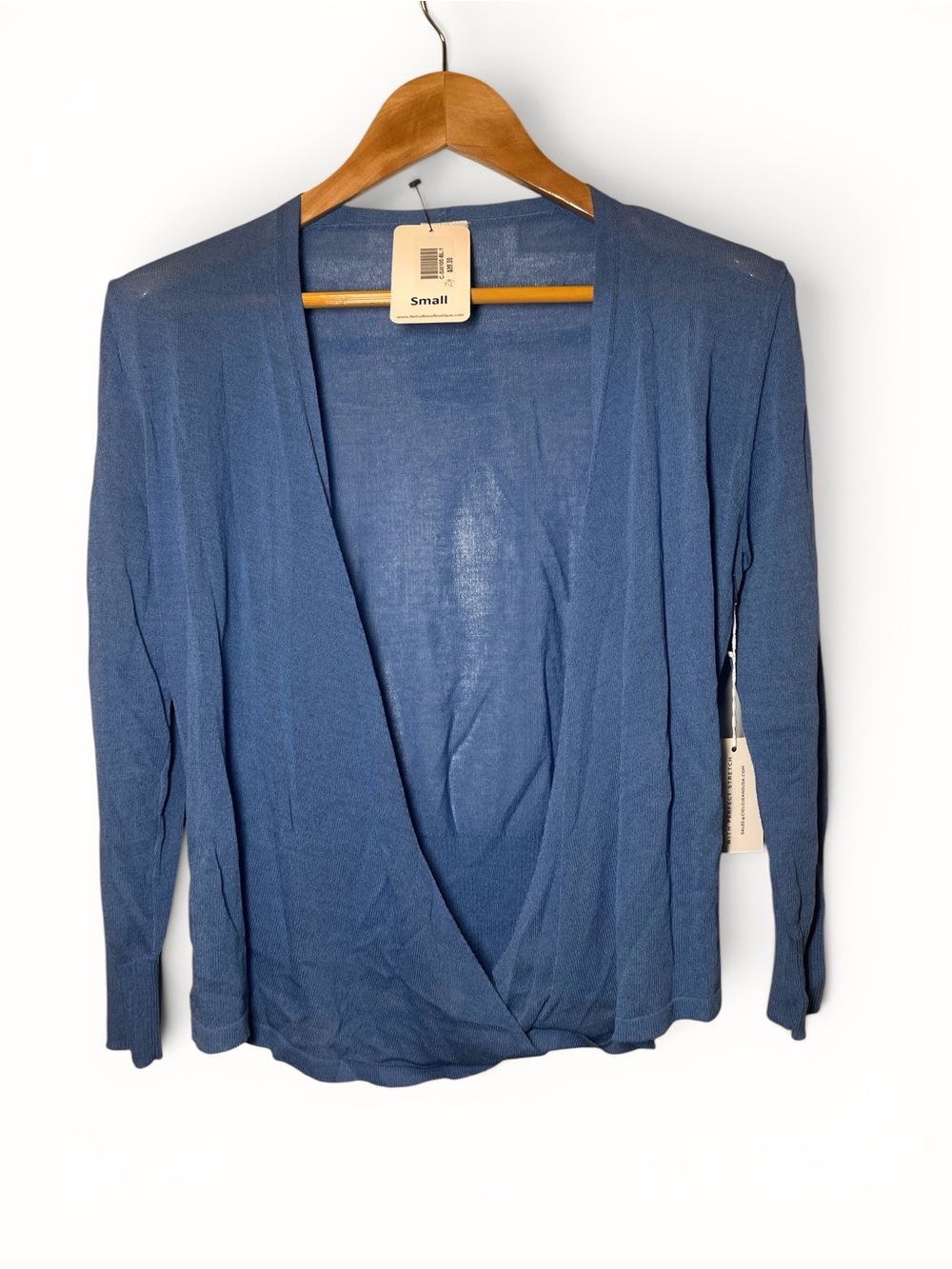 Cielo Jeans Open Front Button Wrap Cardigan Sweater Small Lightweight Soft Knit